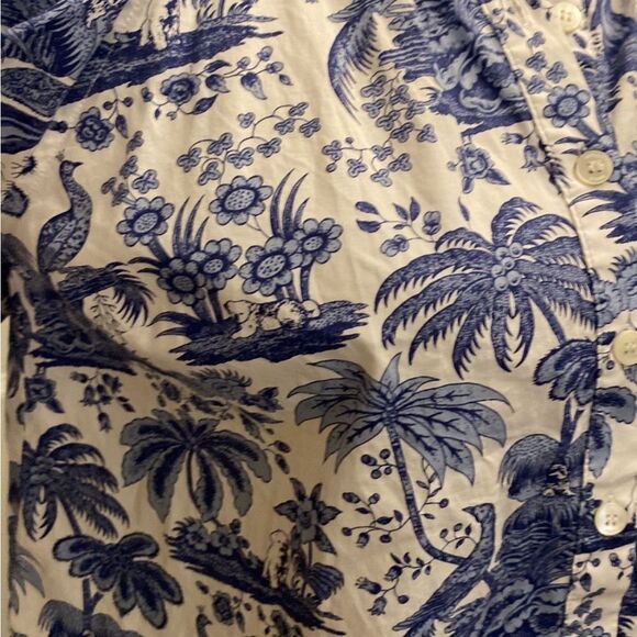 STAUD Chic Blue and White Floral Blouse, XS - Picture 6 of 13